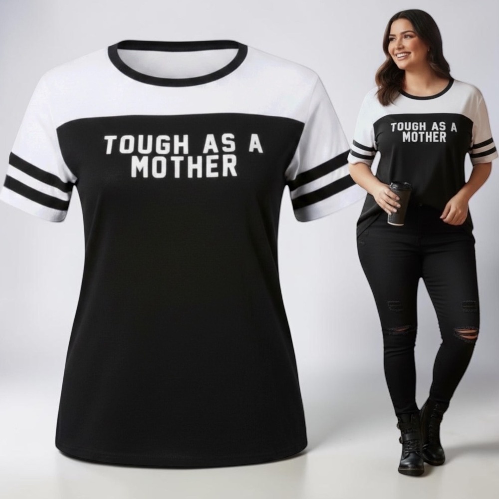 TORRID "Tough As A Mother" Classic Fit SuperSoft Slub BoatNeck Tee NWT  Size 2X